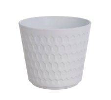 Dekorace - plastový obal na květináč 14,5cm∅ x 13cmH