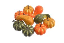 Dekorační mini dýně mix barev – sada 9 ks