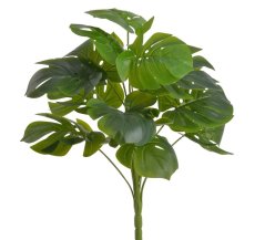 Umělá rostlina monstera tres s listy 20 cm - zápich 75 cm