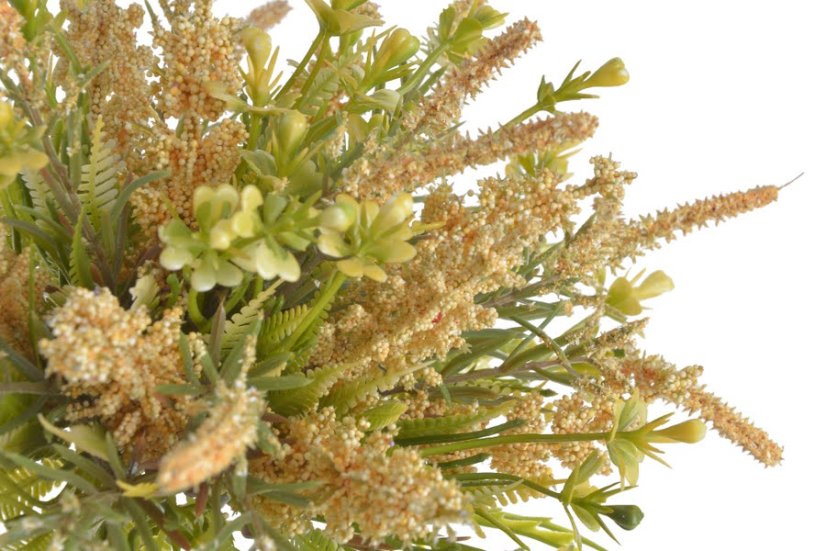 Umělá kytice mix vřesů a jiných travin s doplňky, dl. 34cm_12