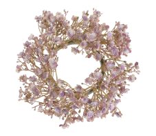 Dekorační věnec z větviček kvetoucí gypsophily Ø 20 cm