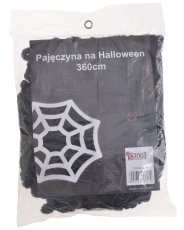 Halloweenská pavučina černá 360 cm