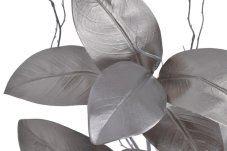 Větvička s velkými  barvenými listy magnolie, list 18cm, dl. 88cm