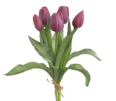 Svazek gumových tulipánů, hlavička 4,5cm, dl. celkem 30cm