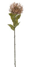 Umělá rostlina kvetoucí bodlák Leucospermum  12cm/73cm