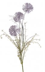 Umělý kvetoucí česnek polní, květ Ø 6cm/dl. 60cm