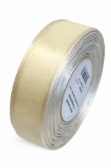 Taftová plátnová jednobarevná stuha s drátkem 2,5cm/25m