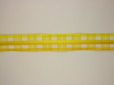 Tkaná kostková stuha se vzorem a drátem 25mm/25m