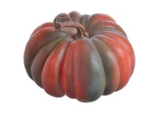 Umělá dekorativní dýně oranžovo-zelená 22 cm