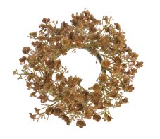Dekorační věnec z větviček kvetoucí gypsophily Ø 20 cm