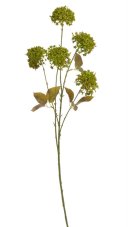 Dekorace umělý kvetoucí česnek 5 květů,  květ Ø 7cm, dl.celkem 75cm - zápich