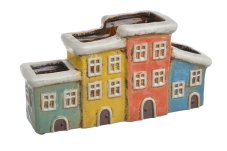 Keramické domky - květináče 27,5cmL x 8,5cmW x 14,5cmH.