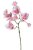 Umělá květina magnolie s listy - 4 květy a 6 poupat dl. 58cm