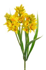 Jarní umělá květina Hyacint s listy dl. 31cm