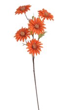 Umělá kvetoucí květina 5 květů, květ Ø 8cm, zápich dl. 78cm