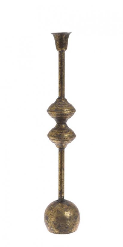 Kovový dekorativní svícen Ø  4 - 8 cm, H42 cm
