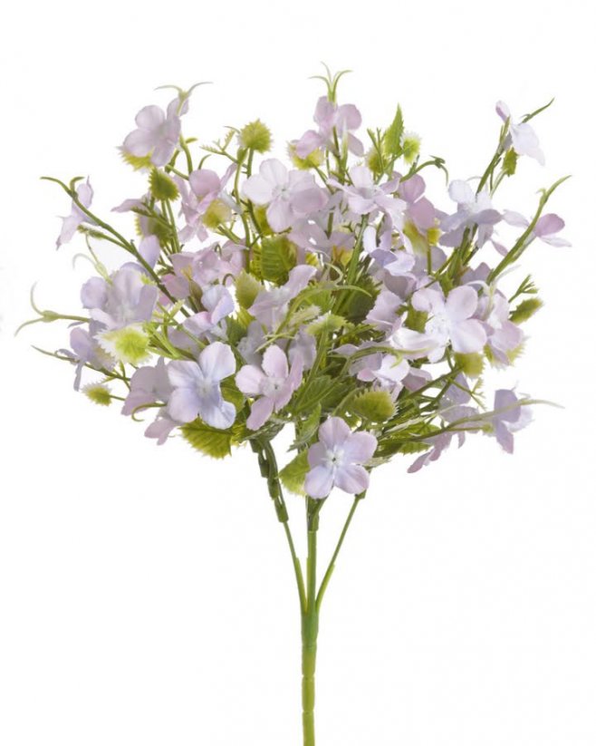 Umělá  kytice drobných květů, kvítek Ø 3 cm, dl. 30 cm