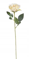 Umělá rozkvetlá růže, květ Ø6cm/dl.52cm