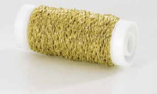 Vrapovaný jemný měkký drátek Ø 0.3mm - 25g - light gold