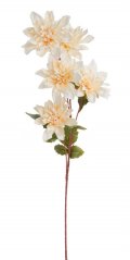 Umělá rozkvetlá dahlie, květ Ø12cm/dl.80cm
