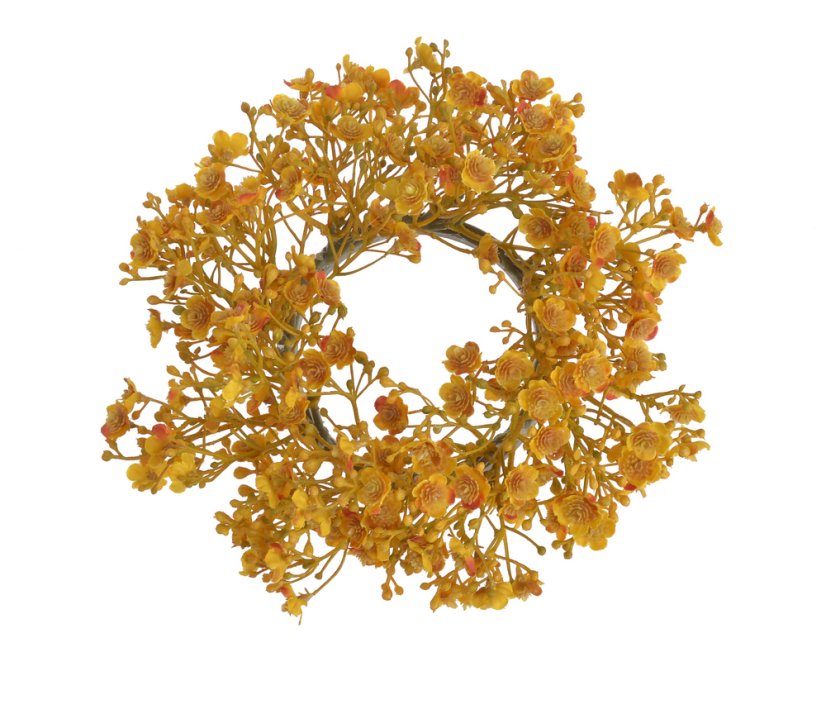 Dekorační věnec z větviček kvetoucí gypsophily Ø 20 cm