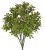 Keřík umělý Buksus, 7 větviček dl. 39cm