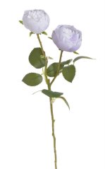 Umělá polorozvitá růže - květy Ø 5,5cm , dl. 47cm