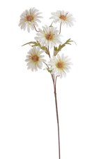 Umělá kvetoucí květina 5 květů, květ Ø 8cm, zápich dl. 78cm