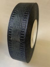 Jednobarevná plátnová stuha s metaloplastem 2,5cm/25m