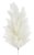 Umělá jehličnatá větvička bílá s glitrem, dl. 50cm
