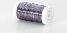 Hladký aranžovací jemný měkký drátek Ø 0.3mm /dl. 50m / 30g - lilac