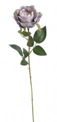Umělá růže s listy, hlavička Ø 9cm/dl. 63cm_12
