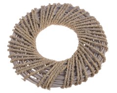 Věnec na aranžování ze štípaného ratanu a mořské trávy Ø 40cm