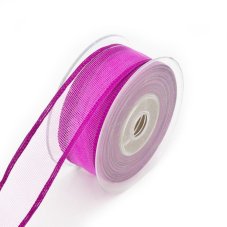 Plastová jednobarevná síťovaná stuha se zpevněným krajem 4cm/10m