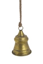 Dekorace kovový zvonek (10,5cmØx15cmH) 31cmH
