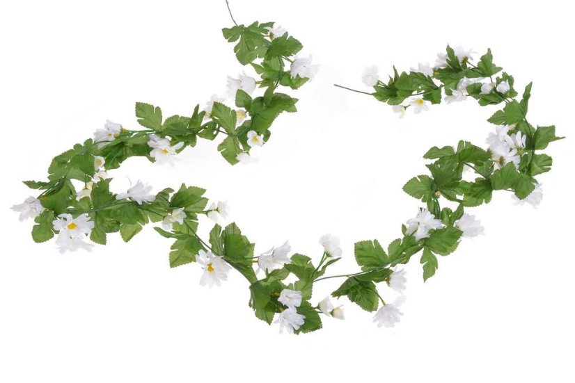 Umělá girlanda margaretek dl. 220cm