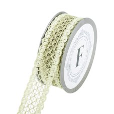 Bavlněná síťovaná stuha 3,5cm/10yard