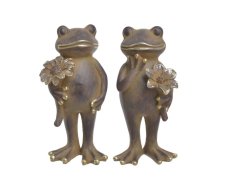 Dekorace keramická žába 7,5cmL x 7cmW x 15,5cmH