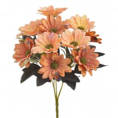 Kytice margaretek 10 květů s doplňky,  květ Ø 5 cm, dl.30 cm