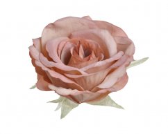 Umělá velká hlavička růže Ø 7cm - 6 ks