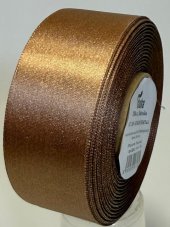 Atlasová jednobarevná stuha oboulícní s metaloplastem 4cm/20m