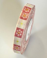 Kostkovaná stuha se vzorem 1,5cm/25m