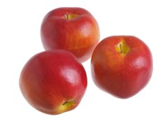 Jablka v síťce 9cm, 3 ks