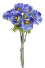 Svazek umělých anemonů, květ 5,5cm, dl.34cm - 6ks
