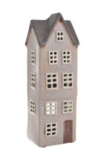 Keramický domek - svícen na light svíčku 9cmLx7,5cmWx26cmH