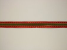 Plátnová stuha se vzorem a drátem 1,5cm/25m