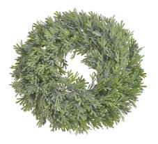 Umělý zelený věnec 30 cm