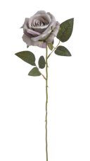 Umělá rozkvetlá růže na stonku, hlavička Ø 8cm/celkem dl.56cm