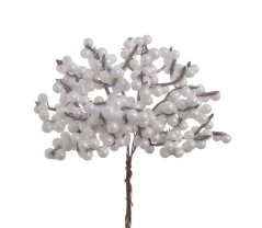 Vánoční dekorace svazek barvených větviček s bobulemi dl. 12cm - zápich