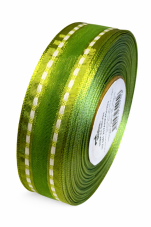 Plátnová stuha s monofilem, vzorem  a drátkem 25mm/25m